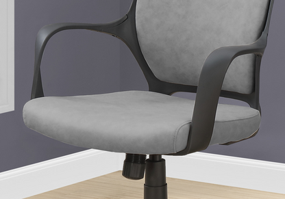 26" X 25" X 96" Grey  Foam  Polypropylene  Microfiber  High Back Office Chair