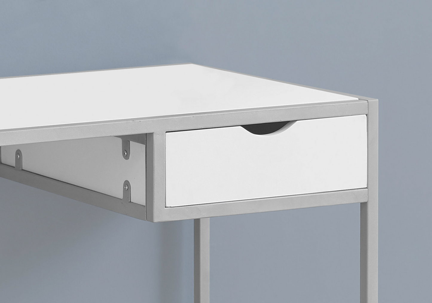 20" White Rectangular Computer Desk