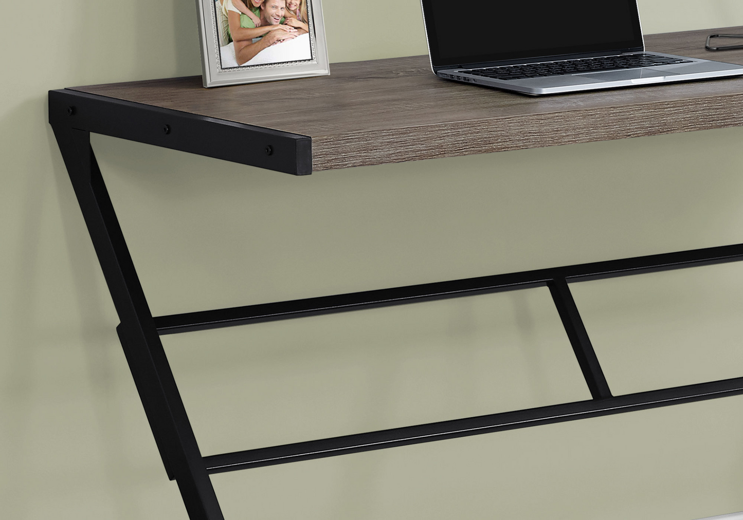 22" Taupe Rectangular Computer Desk