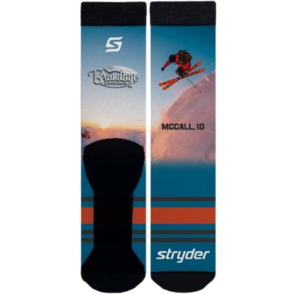 Skiing Sock Name Drop