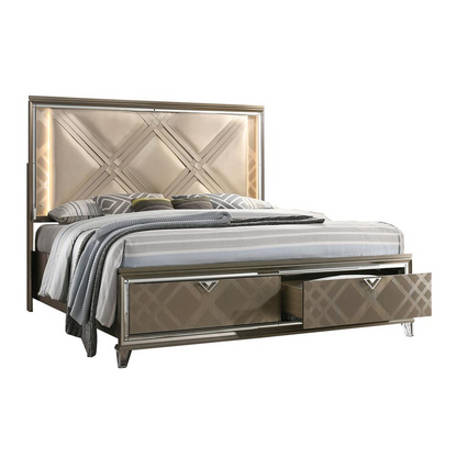 5pc New York Bedroom set Queen size (Platform) bed