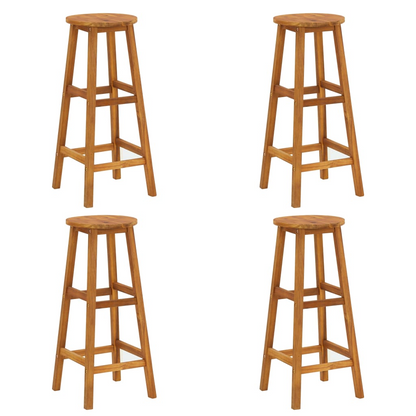 vidaXL 5 Piece Patio Bar Set Solid Wood Acacia