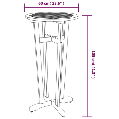 vidaXL 5 Piece Patio Bar Set Solid Wood Acacia