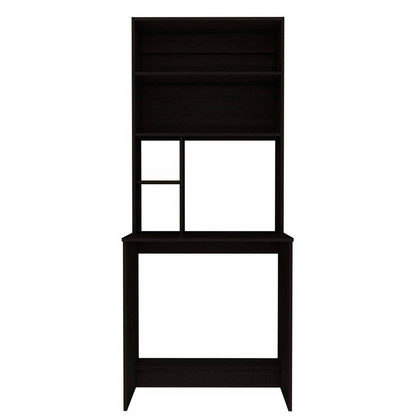 Computer Desk Monroe, Four Shelves, Black Wengue Finish