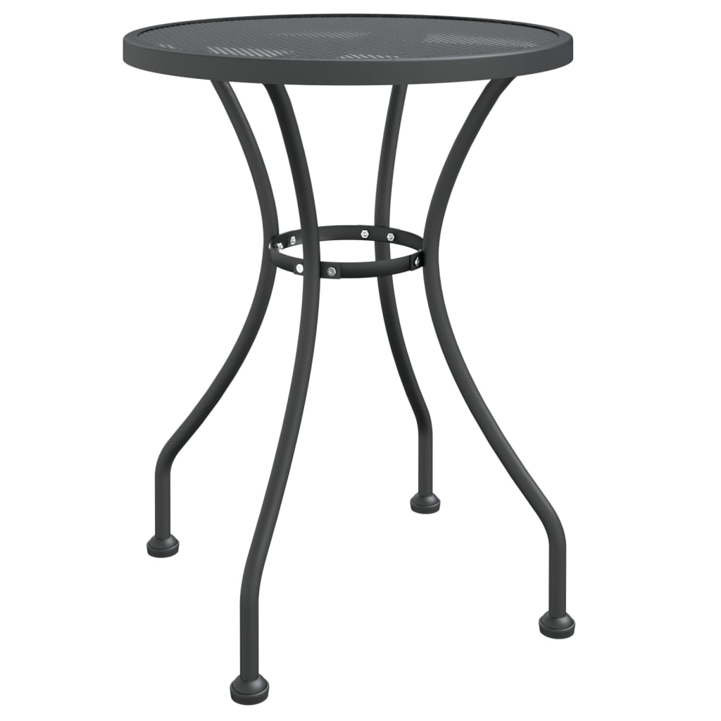 vidaXL 5 Piece Patio Dining Set Expanded Metal Mesh Anthracite