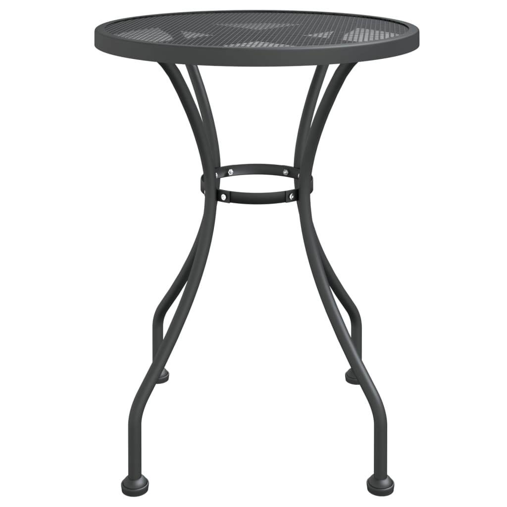 vidaXL 5 Piece Patio Dining Set Expanded Metal Mesh Anthracite
