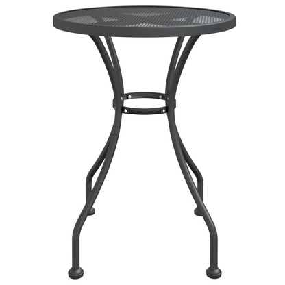 vidaXL 5 Piece Patio Dining Set Expanded Metal Mesh Anthracite