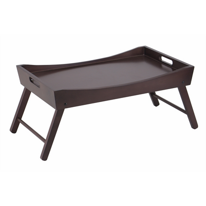Benito Bed Tray with Curved Top, Foldable Legs