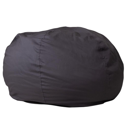 Oversized Solid Gray Bean Bag Chair for Kids and Adults