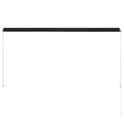 vidaXL Retractable Awning 98.4"x59.1" Anthracite