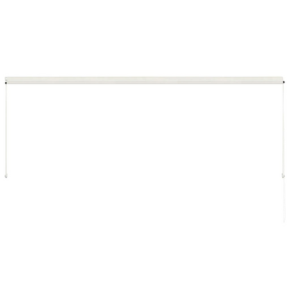 vidaXL Retractable Awning 137.8"x59.1" Cream