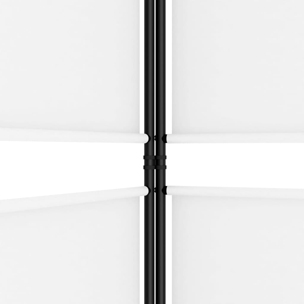 vidaXL 3-Panel Room Divider White 59.1"x78.7" Fabric