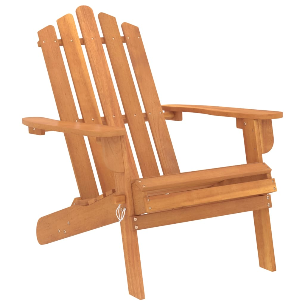 vidaXL 3 Piece Adirondack Patio Lounge Set Solid Wood Acacia