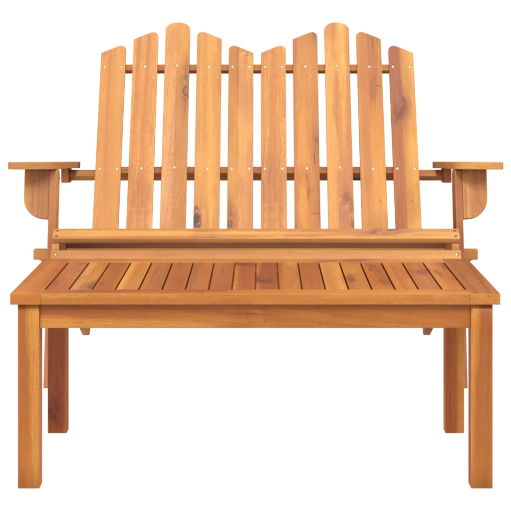 vidaXL 2 Piece Adirondack Patio Lounge Set Solid Wood Acacia