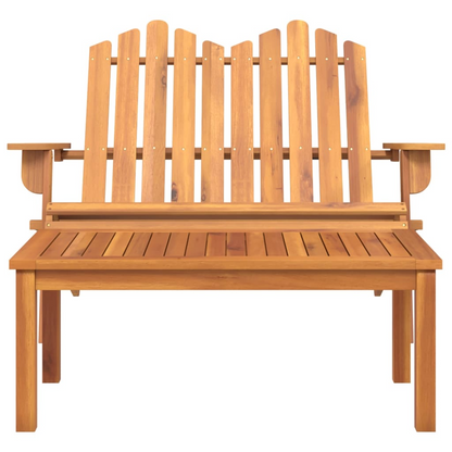 vidaXL 2 Piece Adirondack Patio Lounge Set Solid Wood Acacia