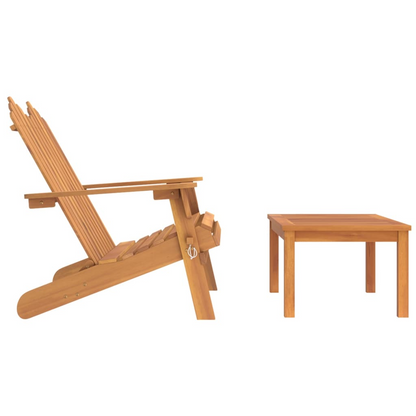 vidaXL 2 Piece Adirondack Patio Lounge Set Solid Wood Acacia