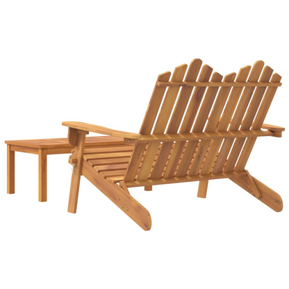 vidaXL 2 Piece Adirondack Patio Lounge Set Solid Wood Acacia