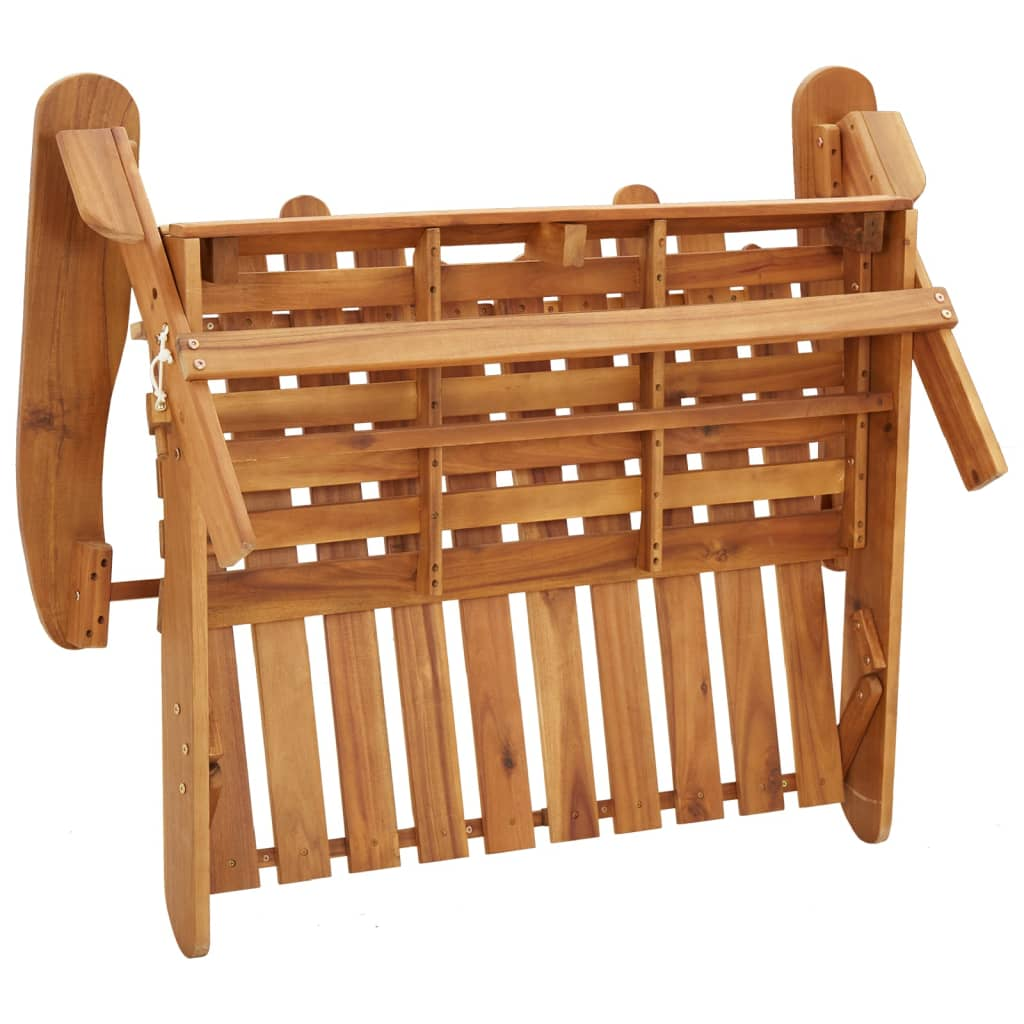 vidaXL 2 Piece Adirondack Patio Lounge Set Solid Wood Acacia