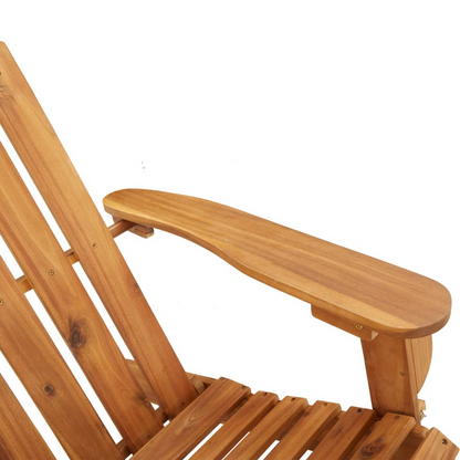 vidaXL 2 Piece Adirondack Patio Lounge Set Solid Wood Acacia