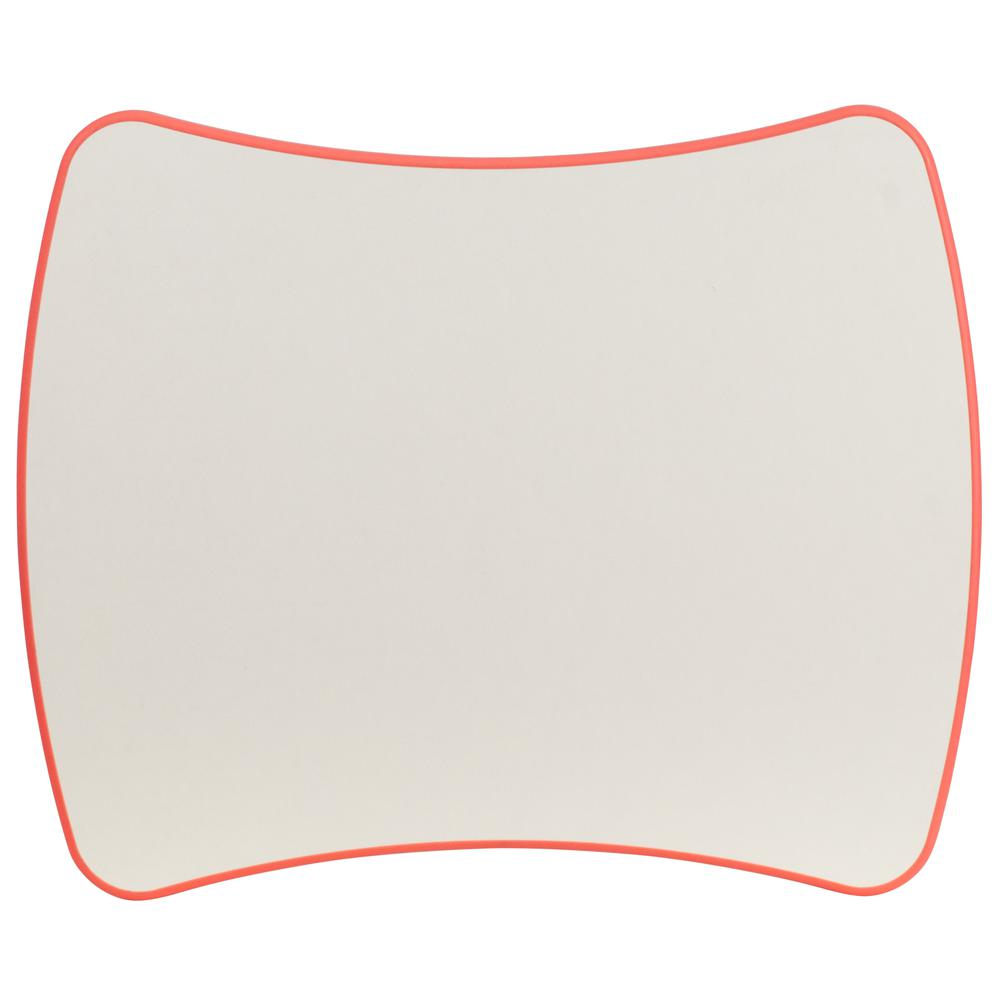 21.875''W x 26.625''L Rectangular Red Plastic Height Adjustable Activity Table with Grey Top