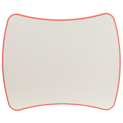 21.875''W x 26.625''L Rectangular Red Plastic Height Adjustable Activity Table with Grey Top
