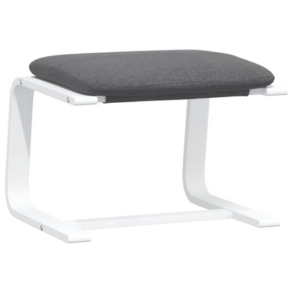 vidaXL Footstool Dark Gray 20.1"x16.1"x15.7" Fabric