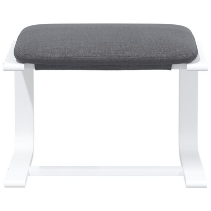 vidaXL Footstool Dark Gray 20.1"x16.1"x15.7" Fabric