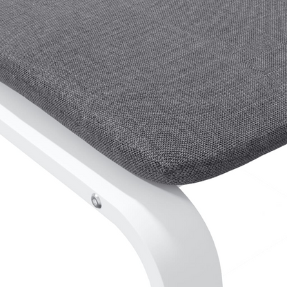 vidaXL Footstool Dark Gray 20.1"x16.1"x15.7" Fabric