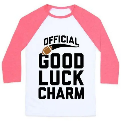 FOOTBALL GOOD LUCK CHARM UNISEX CLASSIC BASEBALL TEE