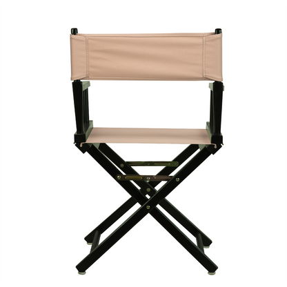 18" Director's Chair Black Frame-Tan Canvas