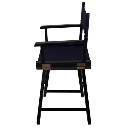 American Trails Extra-Wide Premium 18"  Directors Chair Black Frame W/Navy Color Cover