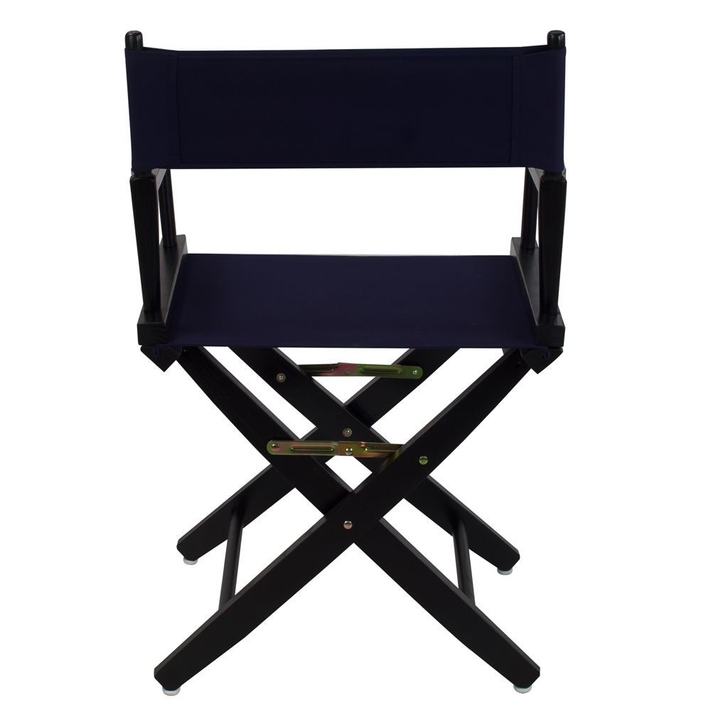 American Trails Extra-Wide Premium 18"  Directors Chair Black Frame W/Navy Color Cover
