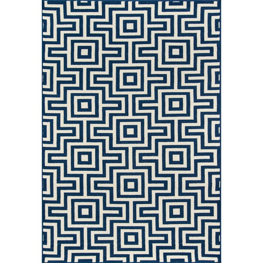 Baja Area Rug, Navy, 8'6" X 13'