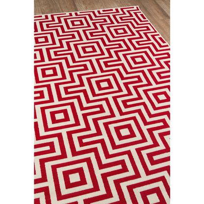 Baja Area Rug, Red, 7'10" X 10'10"