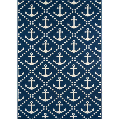 Baja Area Rug, Navy, 2'3" X 4'6"