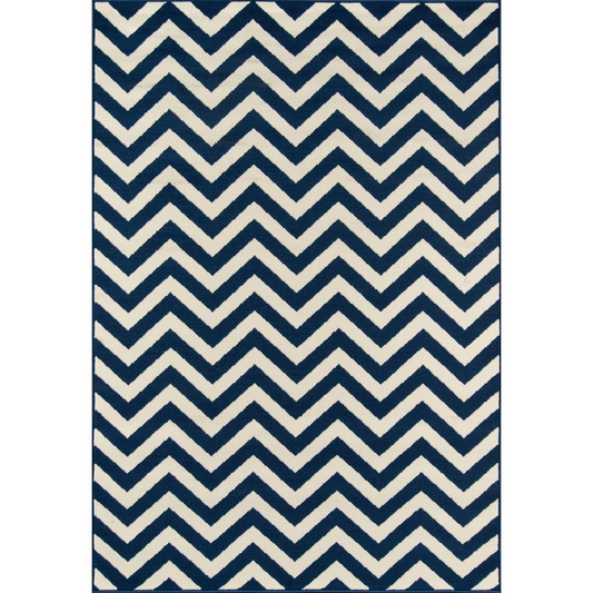 Baja Area Rug, Navy, 2'3" X 7'6" Runner