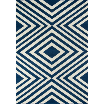 Baja Area Rug, Navy, 5'3" X 7'6"