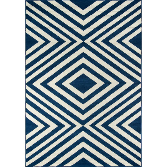 Baja Area Rug, Navy, 5'3" X 7'6"