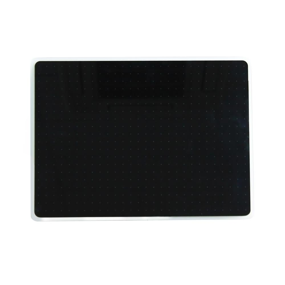 Black Multi-Purpose Grid Glass Dry Erase Board 17" x 23"
