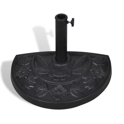 Resin Half Round Parasol Base, 40820