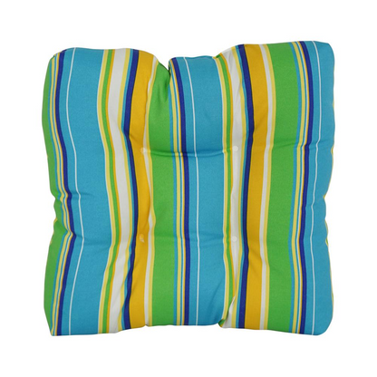 19-inch Squared Patterned Spun Polyester Tufted Dining Chair Cushions (Set of 2) 94005-2CH-REO-56