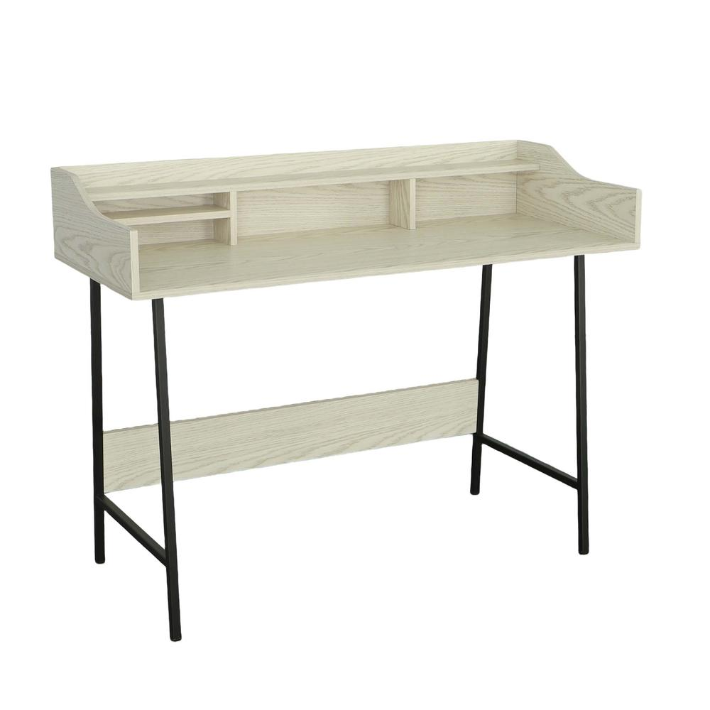 Accent Desk, Parchment/Metal