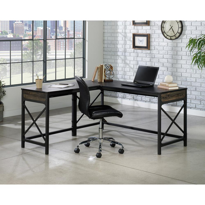 36" Commercial Desk Return in Carbon Oak