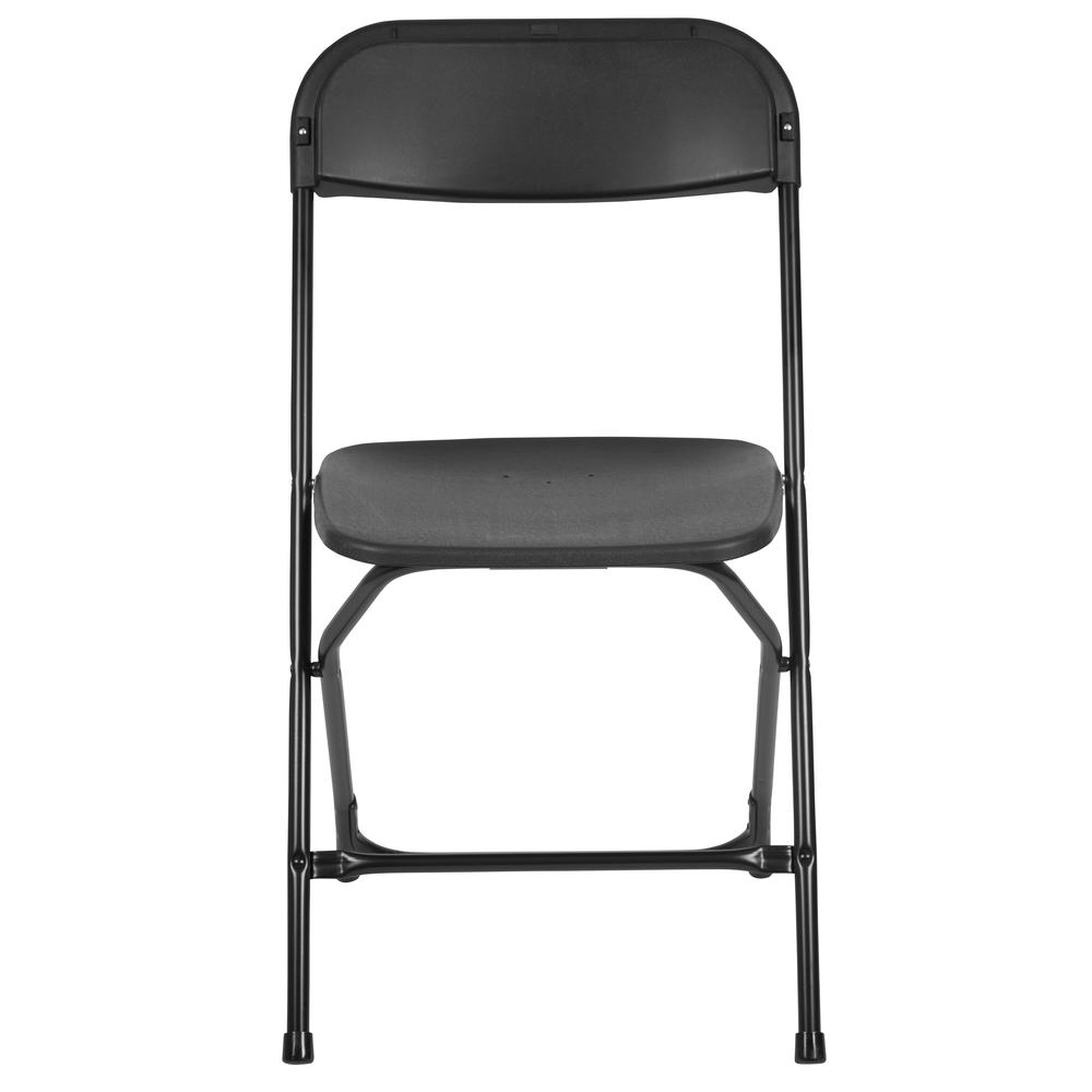 HERCULES Series 650 lb. Capacity Premium Black Plastic Folding Chair