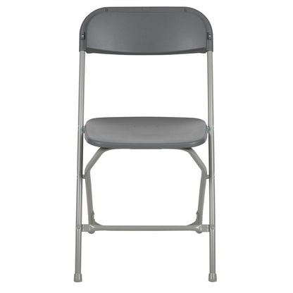 HERCULES Series 650 lb. Capacity Premium Grey Plastic Folding Chair