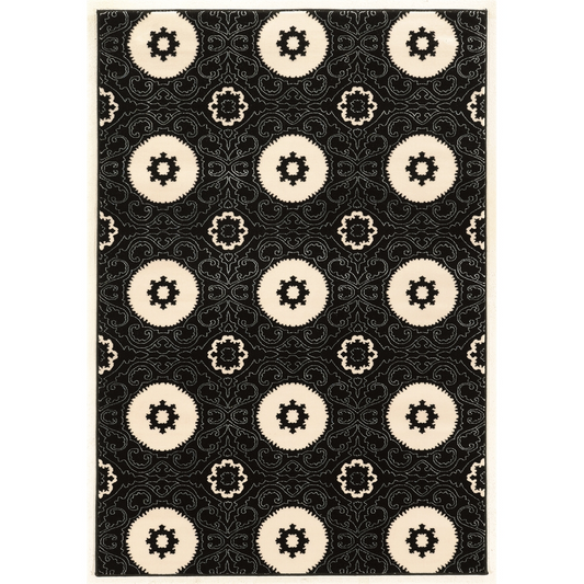 Prisma Karma Black & White 8x10.4, Rug