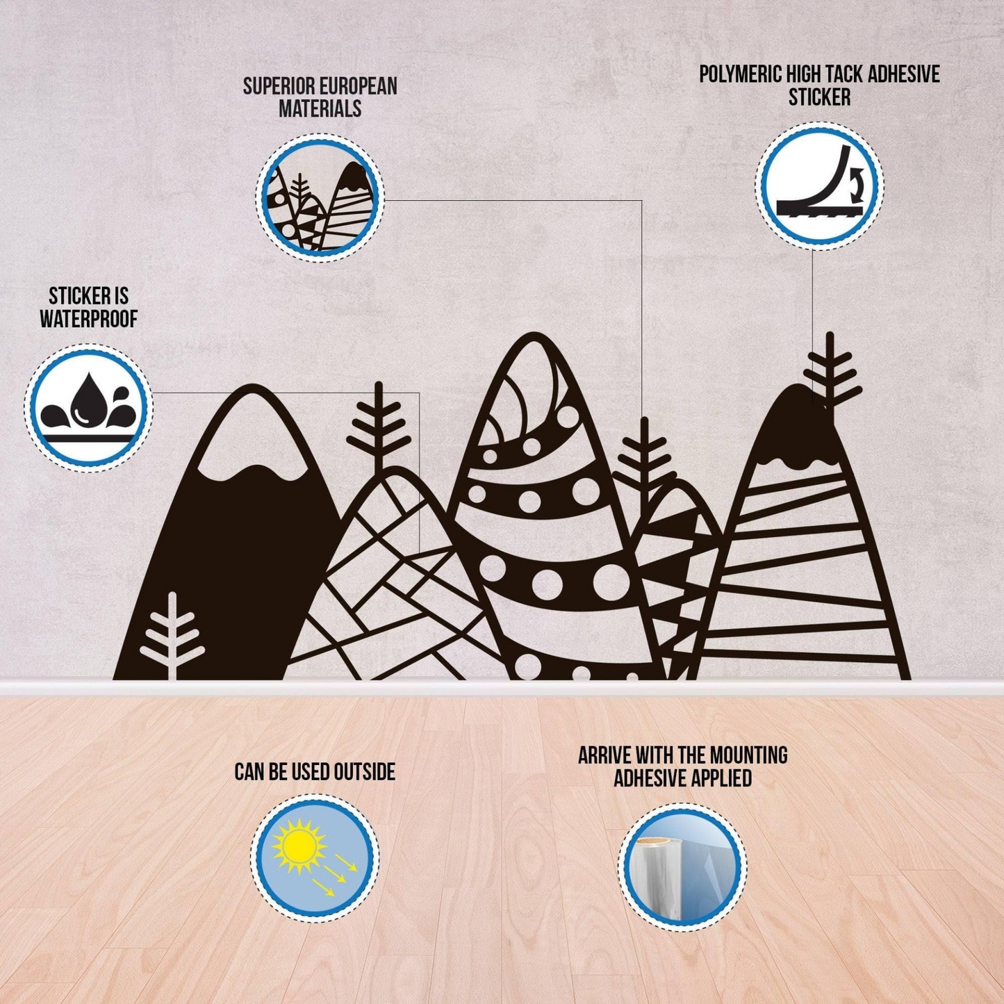 Underwater Theme Decal, Adventure Wall Sticker, Children's Ocean Scene Decoration