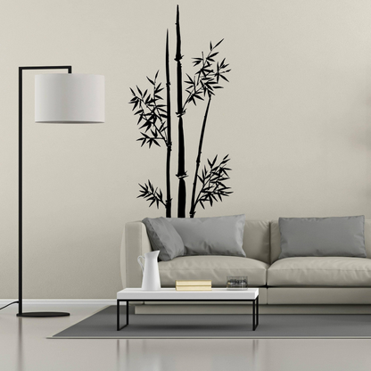 Bamboo Wall Art, Vinyl Nature's Serenity Decal, Wall Decor Sticker
