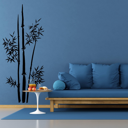 Bamboo Wall Art, Vinyl Nature's Serenity Decal, Wall Decor Sticker