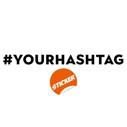 Custom Social Media Decal, Personalized Vinyl Sticker, Internet Profile Tag Decals
